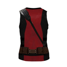 Cargar imagen en el visor de la galería, Adults Superhero Deadpool Wolverine Cosplay Vest Comic Compression Sleeveless Shirts Halloween Costumes Party Tops Males
