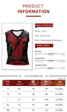 Cargar imagen en el visor de la galería, Adults Superhero Deadpool Wolverine Cosplay Vest Comic Compression Sleeveless Shirts Halloween Costumes Party Tops Males
