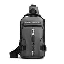 Cargar imagen en el visor de la galería, Bolsa Antirrobo Crossbody  ,con carga USB  Mochila de hombro, impermeable Bolsas con cerradura de combinación
